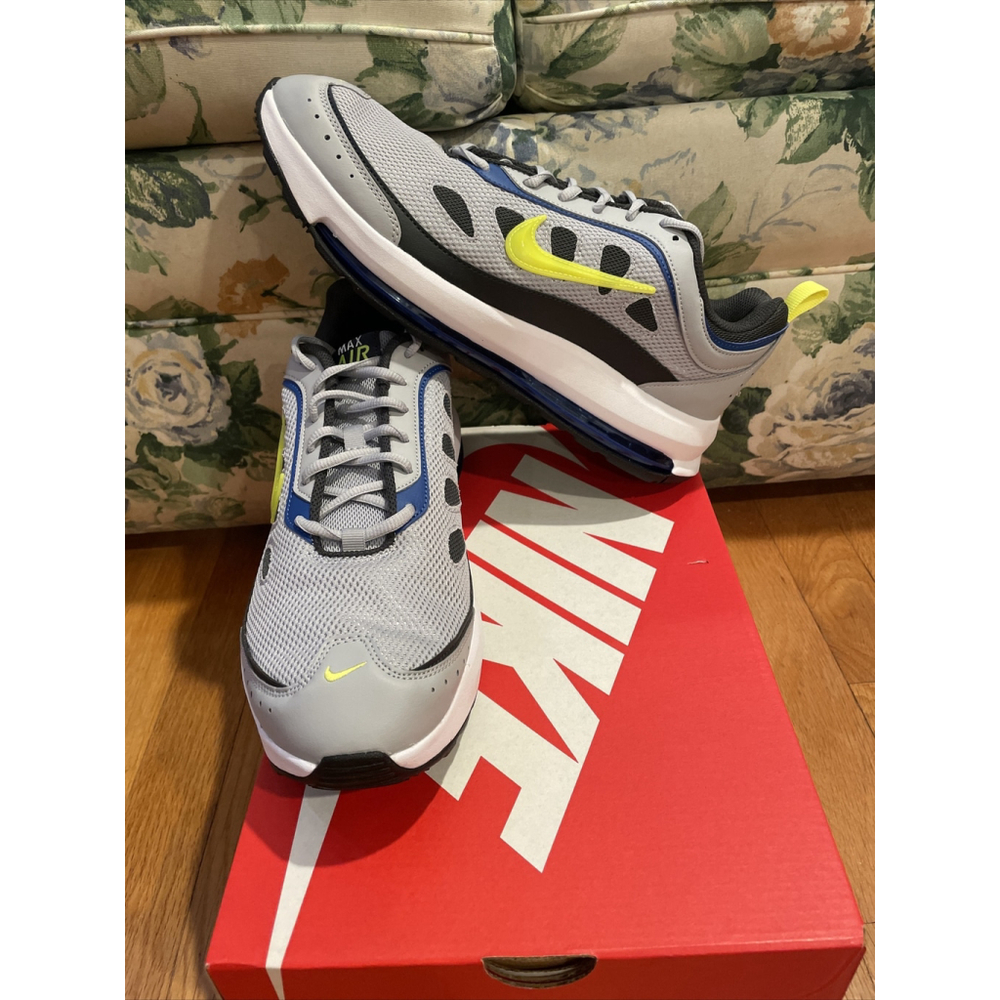 Nike AIR MAX AP Wolf Grey/Lemon Venom/Atlantic Blue CU4826-009 Size 12 New
